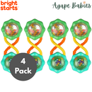 [4 Pack] Bright Starts Rattle & Shake Barbell Toy - 2 Colors