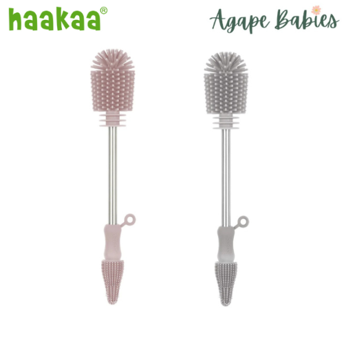 Haakaa Double Ended Silicon Bottle Brush - 2 Color