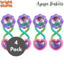 [4 Pack] Bright Starts Rattle & Shake Barbell Toy - 2 Colors