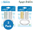 [Bundle of 2] Dr.Brown's Silicone Finger Toothbrush w/ Case 2-Pack