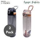 [2-Pack] Maya & Friends Tritan Water Bottle (850ml) - 2 Color