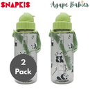 [2 Pack] Snapkis Kids Tritan Water Bottle 500ml - 4 Designs