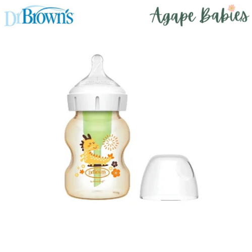 Dr. Brown’s 5 Oz/150 mL PPSU W-N Anti-Colic Options+ Baby Bottle, Dragon, 1-Pack