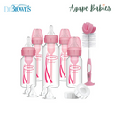Dr Brown's PP Options+ Narrow-Neck Bottle Pink Gift Set