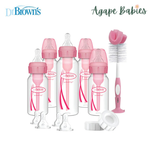 Dr Brown's PP Options+ Narrow-Neck Bottle Pink Gift Set