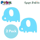 [2-Pack] Puku Baby GaGa Teether - Blue Elephant