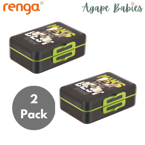 [2-Pack] Renga Tondo Lunch Box - 1L -3 Variation