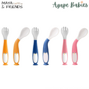 [4-Pack] Maya & Friends Bendable Fork & Spoon - 3 Color