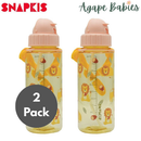 [2 Pack] Snapkis Kids Tritan Water Bottle 500ml - 4 Designs