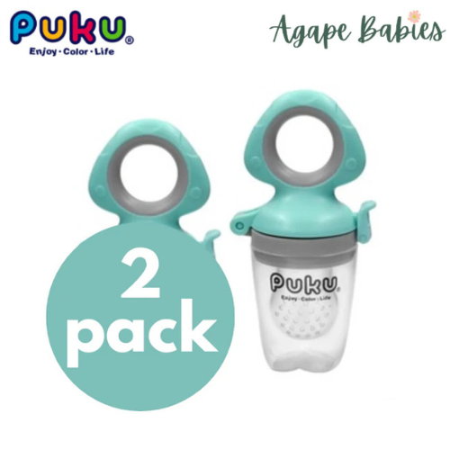 [2-Pack] Puku Feeding Teether - Blue