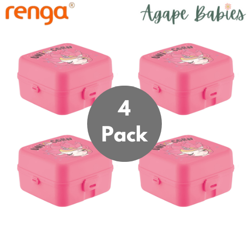 [4-Pack] Renga Leya Lunch Box - 1L- 3 Variant