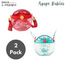 [2-Pack] Maya & Friends Water Bottle - 420ml - 2 Color