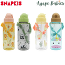 [2 Pack] Snapkis Kids Tritan Water Bottle 500ml - 4 Designs