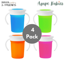[4-Pack] Maya & Friends Miracle 360 Sippy Cup  7oz - 4 Variant