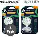 [2 Pack] Tommee Tippee Breast Like Soother (2 Pk x 2pc = 4pcs) - 2 Sizes