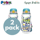 [2-Pack] Puku Tritan Sprout Bottle 500ml - Green