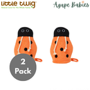 [2-Pack] Little Twig Bath Mitt - Lady Bug