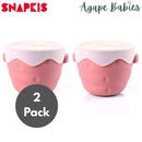 [2 Pack] Snapkis Collapsible Silicone Snack Cup
