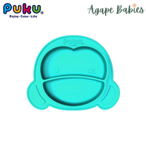 Puku Silicone Suction Plate - Turquoise