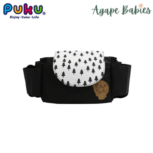 Puku Stroller Organizer with Cup Holder - Black