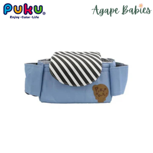 Puku Stroller Organizer with Cup Holder - Blue