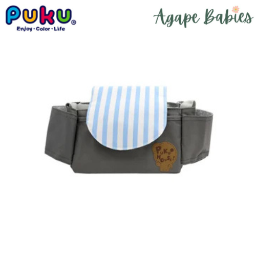 Puku Stroller Organizer with Cup Holder - Grey