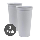 [2-Pack] Re-play Recycled Drinking Cup 24oz Adult Size [Made in USA]