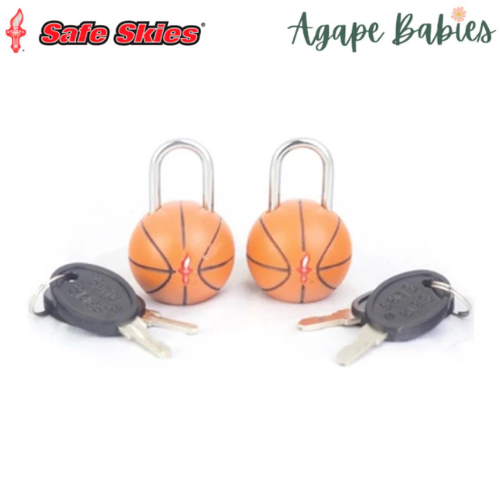 Safe Skies Olympic Padlock Double Set - Basketball