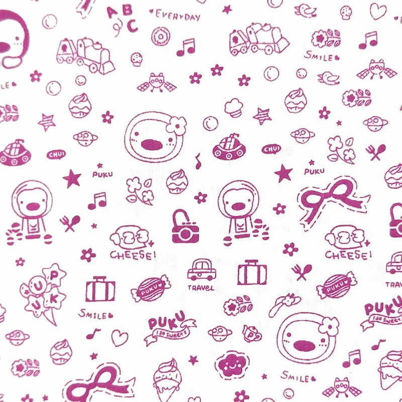 PUKU Baby Mattress Fitted Sheet 100 Percent Cotton - 6 Desings