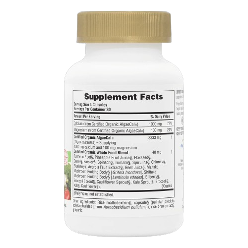 Natures Plus Source of Life Garden Calcium w/AlgaeCal , 120 vcaps. Exp: 03/28