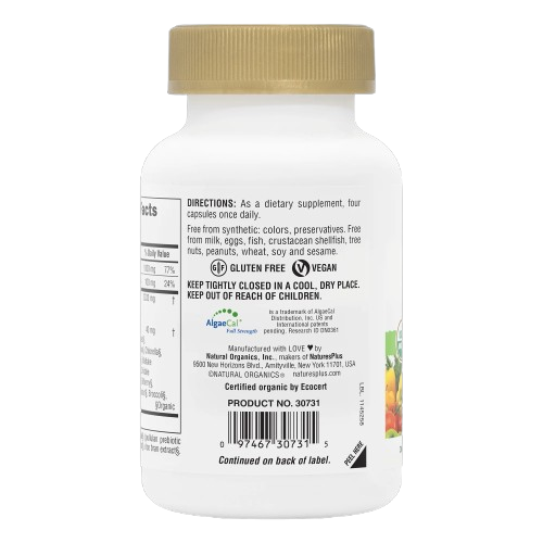 Natures Plus Source of Life Garden Calcium w/AlgaeCal , 120 vcaps. Exp: 03/28