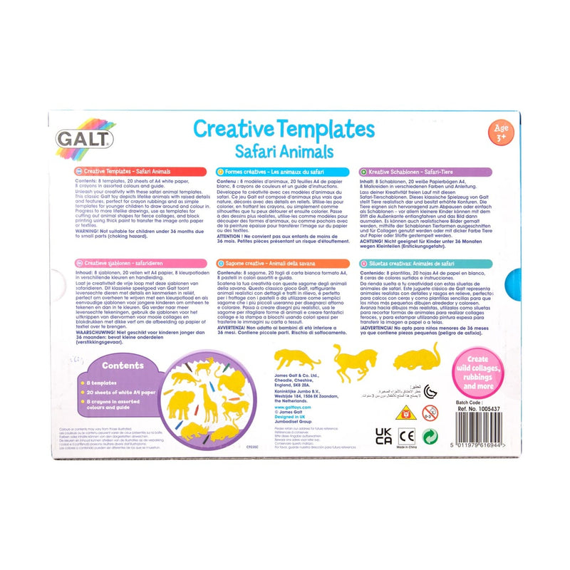 Galt Creative Template (Safari Animals)