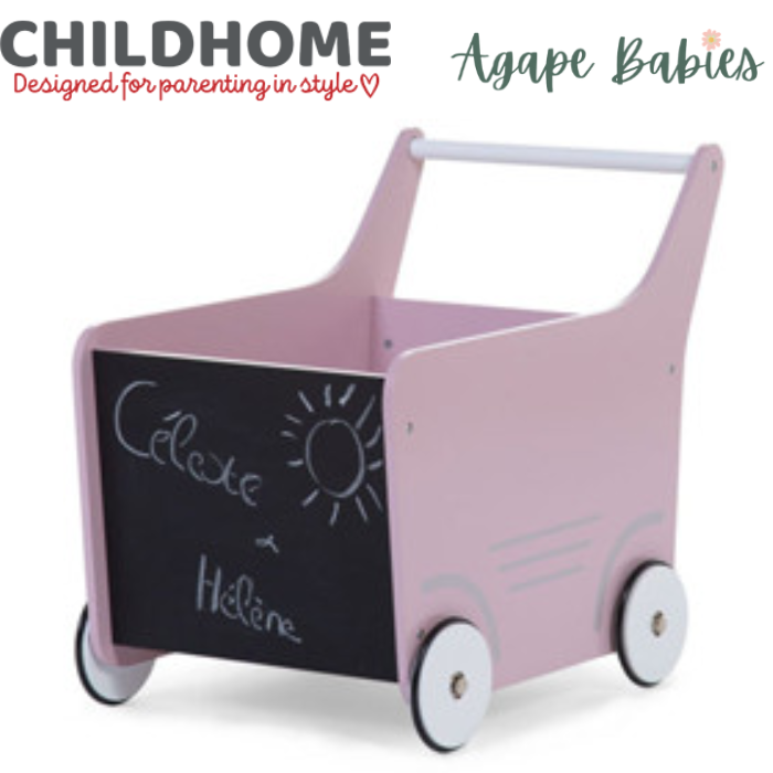 Childhome Baby Walker Wood -Soft Pink