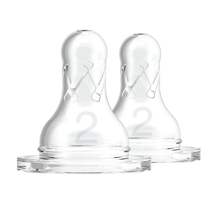 Dr. Brown's Level 2 Silicone Narrow Neck "Options" Nipple 2 Pack (New)