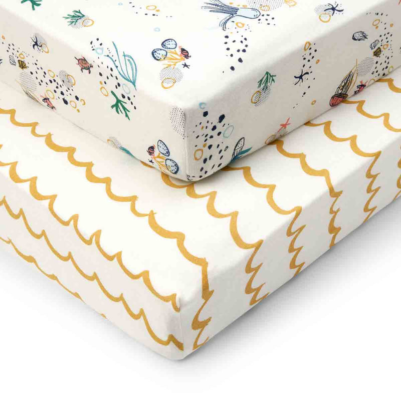 Tutti Bambini Cot Bed Fitted Sheets - 2 Pack -3 Design