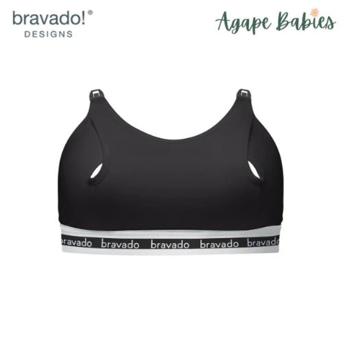 Bravado Designs Clip and Pump Hands-Free Nursing Bra Accessory Sustainable - Black