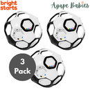 [3 Pack] Bright Starts Grippin Goals Rattle Ball - 2 Colors