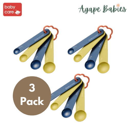 [Pack Of 3] Babycare Baby Salt Measuring Spoon - Yellow & Blue