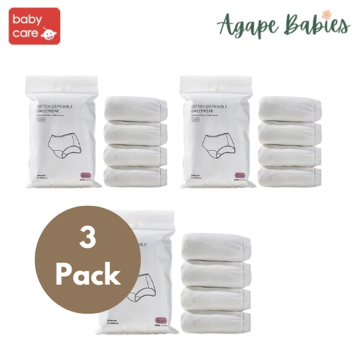 [Pack Of 3] Babycare Cotton Disposable Underwear (4pcs Pack)