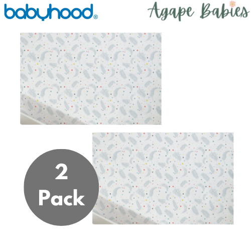 [2-Pack] Babyhood Amani Bebe - Jersey Cotton Standard Fitted Sheet - 5 Design