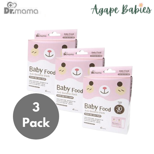 [Bundle Of 3] Dr Mama Baby Food Storage Bags 30s