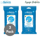 [2-Pack] Dr Brown's Pacifier & Bottle Wipes