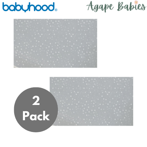 [2-Pack] Babyhood Amani Bebe - Jersey Cotton Standard Fitted Sheet - 5 Design