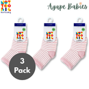 [3 Pack] Not Too Big Bamboo Pink Socks 2pk