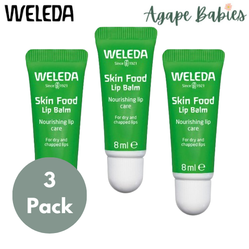 [3 Pack] Weleda Skin Food Lip Balm, 8ml