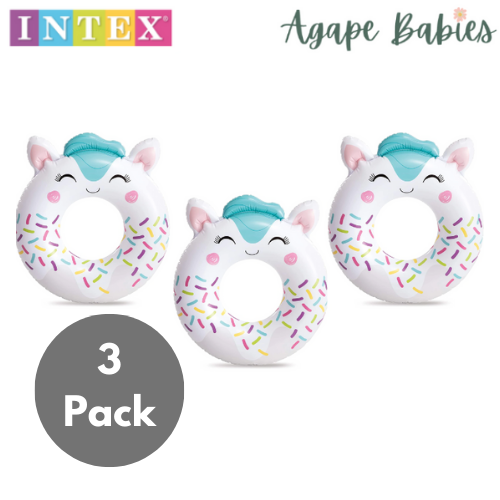 [3-Pack] INTEX Cute Animal Tubes (84cm) - White Kitten