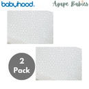 [2-Pack] Babyhood Amani Bebe -Jersey Cotton Compact Fitted Sheet -3 Design