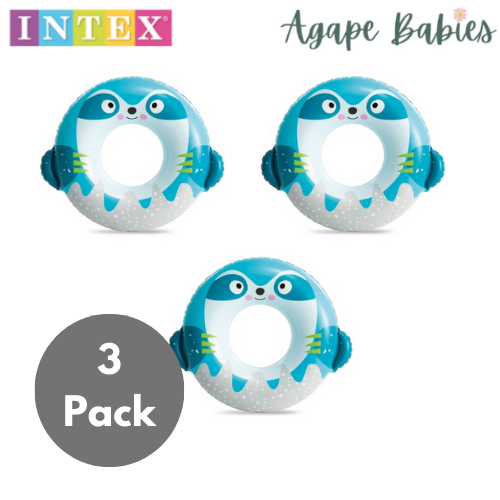 [3-Pack] INTEX Cute Animal Tubes (84cm) - Blue Sloth