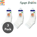 [3 Pack] Not Too Big Bamboo White Socks 2pk