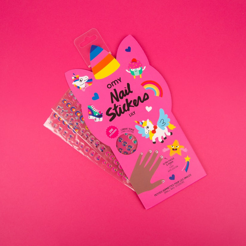[2 Pack] OMY Nail Stickers - 5 Designs